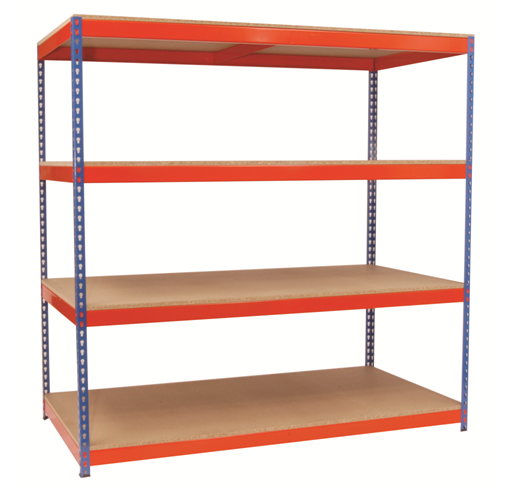 Heavy Rivet Shelving.  From £49 including delivery. Up to 600kg per level