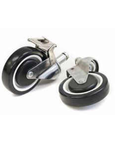 Chrome Wire Swivel Castors