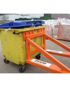 Fork Mounted 120 / 240lt Wheelie Bin Stack Lifter