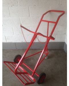 P3TCT08 - Premium 3 Wheeled Twin Cylinder Trolley for Oxy Propane