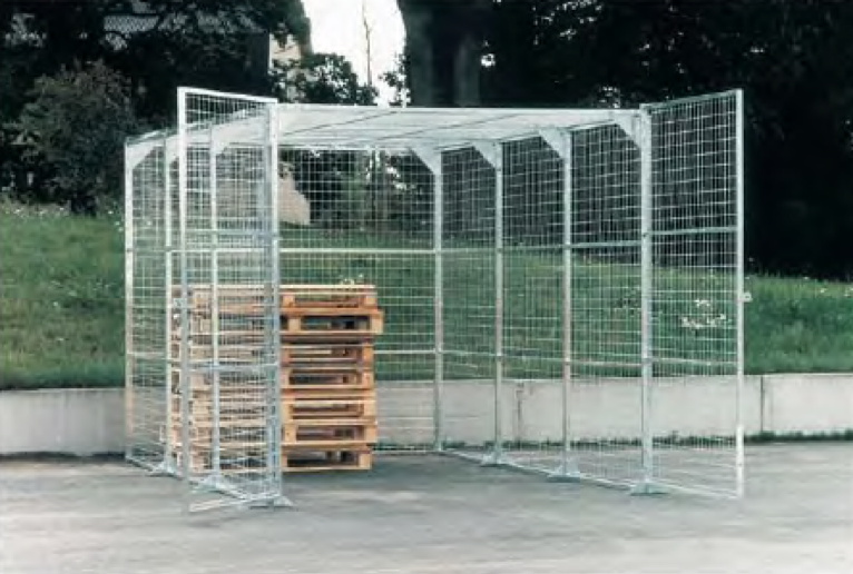 Galvanised steel cages